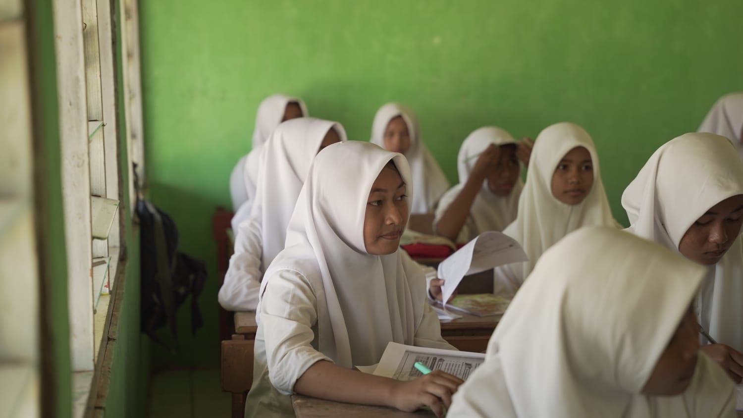 Kegiatan belajar santriwati